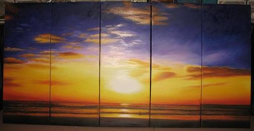 Dafen Oil Painting on canvas seascape painting -set494